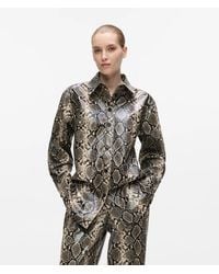 KARL LAGERFELD - Faux-Python Overshirt - Lyst