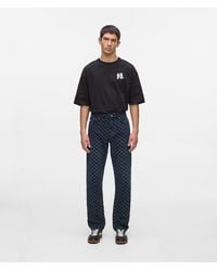 KARL LAGERFELD - All-Over Monogram Jeans - Lyst