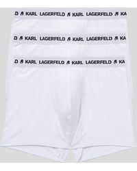 KARL LAGERFELD - Logo Monochrome Trunks – 3-Pack - Lyst