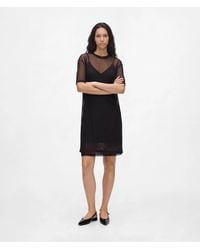KL Jeans - Layered Sheer Mesh Dress - Lyst