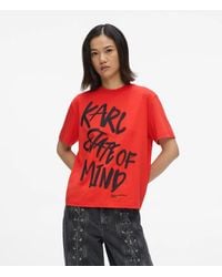 KL Jeans - Regular‑Fit Karl Quote T-Shirt - Lyst