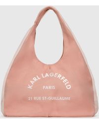 KARL LAGERFELD - Rue St-Guillaume Mesh Hobo Bag - Lyst