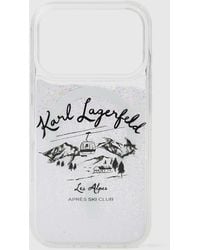 KARL LAGERFELD - Apres Ski Glitter Iphone 17 Pro Case - Lyst