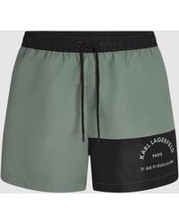 KARL LAGERFELD - Rue St-Guillaume Contrast Boardshorts - Lyst