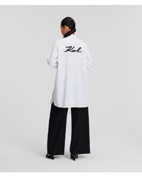 Karl Lagerfeld - Karl Signature Tunic Shirt - Lyst