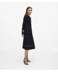 KARL LAGERFELD - Faux-Pearl Detail Knit Skirt - Lyst