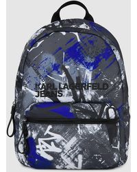 KL Jeans - Graffiti Print Backpack, Multicoloured - Lyst