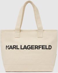 KARL LAGERFELD - Logo Extra Large Tote Bag - Lyst