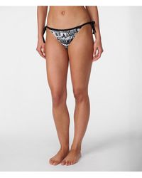 Karl Lagerfeld - | Women's Brigitte Cheeky Bikini Bottom | Black/soft White | Polyester/spandex | Size Xs - Lyst