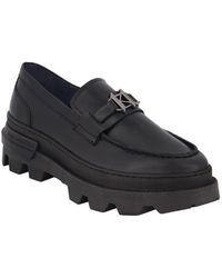Karl Lagerfeld - Leather Lug Sole Loafers - Lyst