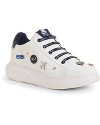 Karl Lagerfeld - | Women's Justina Pins Sneakers | White/navy - Lyst