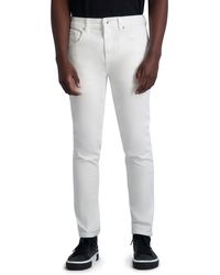 Karl Lagerfeld - | Men's 5 Pocket Pants With Side Zipper | White - Lyst