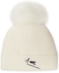 Karl Lagerfeld Apres Ski Hat - White