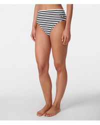 Karl Lagerfeld - | Women's Geraldine High Waist Swim Bottom | Soft White/black | Polyester/spandex | Size Xs - Lyst