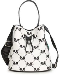 Karl Lagerfeld | Women's Maybelle Bucket Crossbody Bag | White | Lyst