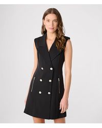 Karl Lagerfeld - | Women's Sleeveless Blazer Dress | Black | Polyester/spandex - Lyst