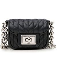 Karl Lagerfeld - | Women's Agyness Mini Crossbody Bag | Black/silver - Lyst