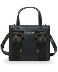 Karl Lagerfeld - | Women's Nouveau Small Tote Bag | Black/crystal - Lyst