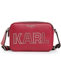 Karl Lagerfeld - | Women's Maybelle Camera Crossbody Bag | Red Logo - Lyst