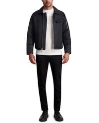 Karl Lagerfeld - | Men's Cropped Down Filled Shirt Jacket | Black | Size Xs - Lyst