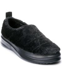 Karl Lagerfeld - | Men's Fur Lined Slip On Sneakers | Black - Lyst