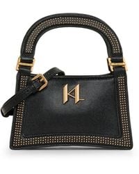 Karl Lagerfeld - | Women's Forine Caviar Crossbody Bag | Black/gold - Lyst