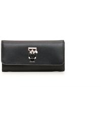 Karl Lagerfeld - | Women's Karl Pin Contintental Wallet | Black - Lyst