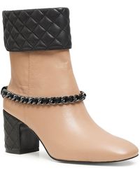 Karl Lagerfeld - | Women's Renee Quilted Bootie | Latte Brown | Size 9.5 - Lyst