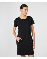 Karl Lagerfeld - | Women's Scuba Karl Pin T-shirt Dress | Black | Size Xs - Lyst