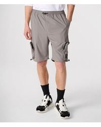 Karl Lagerfeld - | Men's Cargo Shorts | Grey | Size Medium - Lyst