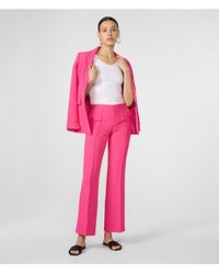 Karl Lagerfeld - | Women's Stretch Twill Suiting Pants - Fuschia | Fuchsia Pink - Lyst
