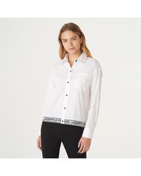 Karl Lagerfeld Shirts for Women - Up to 72% off at Lyst.com
