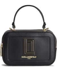 Karl Lagerfeld Simone Top Handle Camera Bag - Black