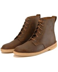 clarks men's desert boots beeswax