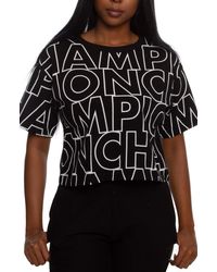 champion all over print logo boyfriend hoodie