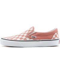 vans checkerboard slip on beige