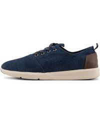 Toms Black White Woven Men S Del Rey Sneakers For Men Lyst