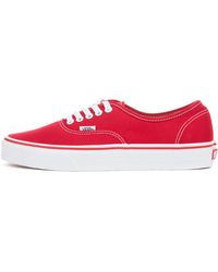 red and white vans low top