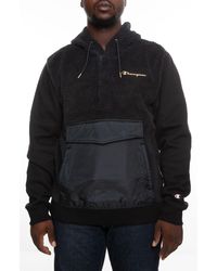 champion faux fur hoodie