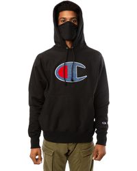 champion reverse weave forest big c pullover hoodie