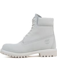 all white timbs