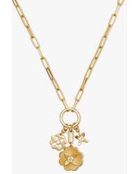 Kate Spade - Heritage Bloom Charm Necklace - Lyst