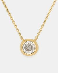 Kate Spade - Round Stone Pendant - Lyst