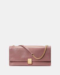 Kate Spade - Deco Glazed Leather Soft Shoulder Bag - Lyst