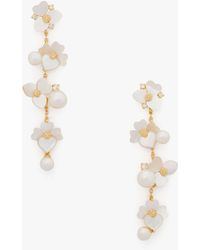 Kate Spade - Precious Pansy Statement Linear Earrings - Lyst