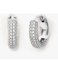 Kate Spade - Brilliant Statements Pavé Mini Huggies - Lyst