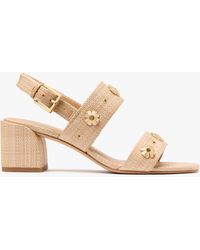 Kate Spade - Spade Flower Stud Block Heels - Lyst