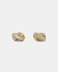 Kate Spade - Sailor's Knot Pave Studs - Lyst