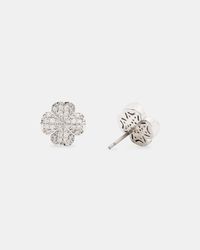 Kate Spade - Spade Flower Pave Studs - Lyst
