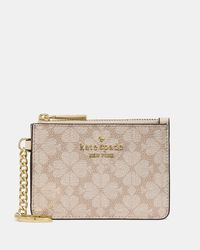 Kate Spade - Kate Spade Spade Flower Key Ring Card Holder - Lyst
